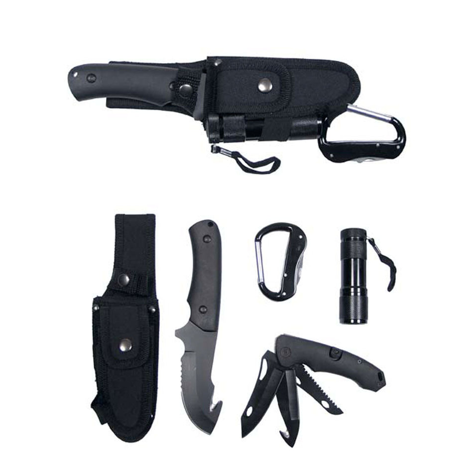 MFH FOX Knife Set Black