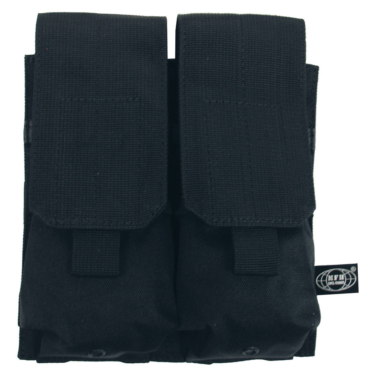 MFH Double Magazine Pouch Velcro Closure M-Series Black