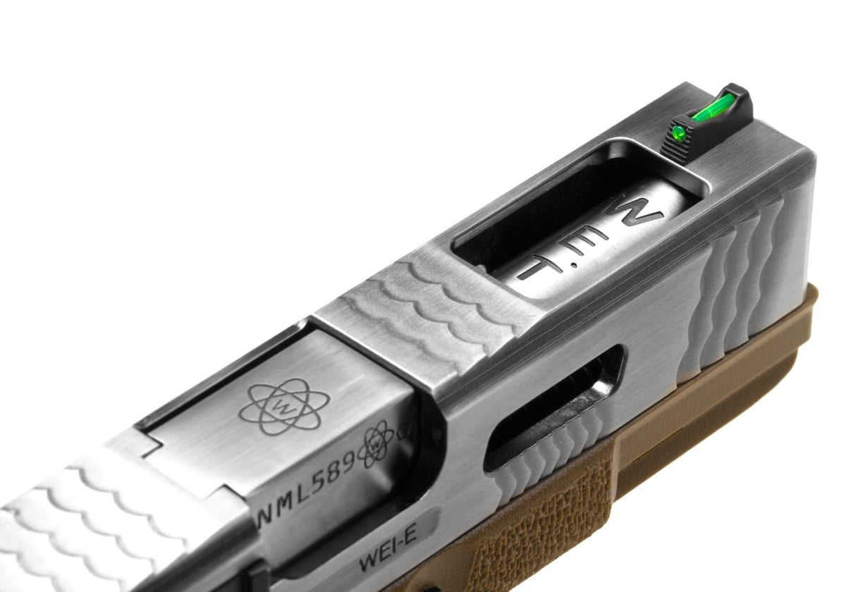 WE G-Force EU19 Green Gas Silver Slide Tan Frame 6mm