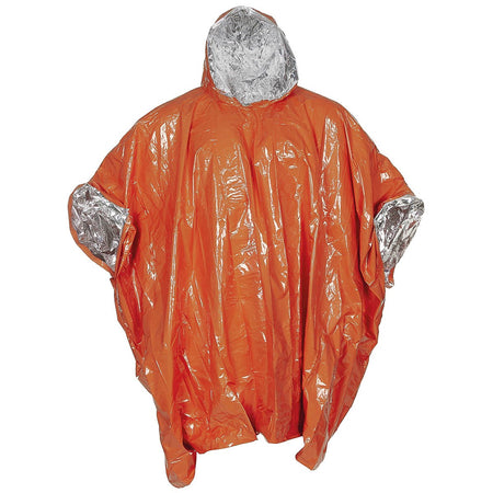 MFH Emergency Thermal Foil Poncho Orange 