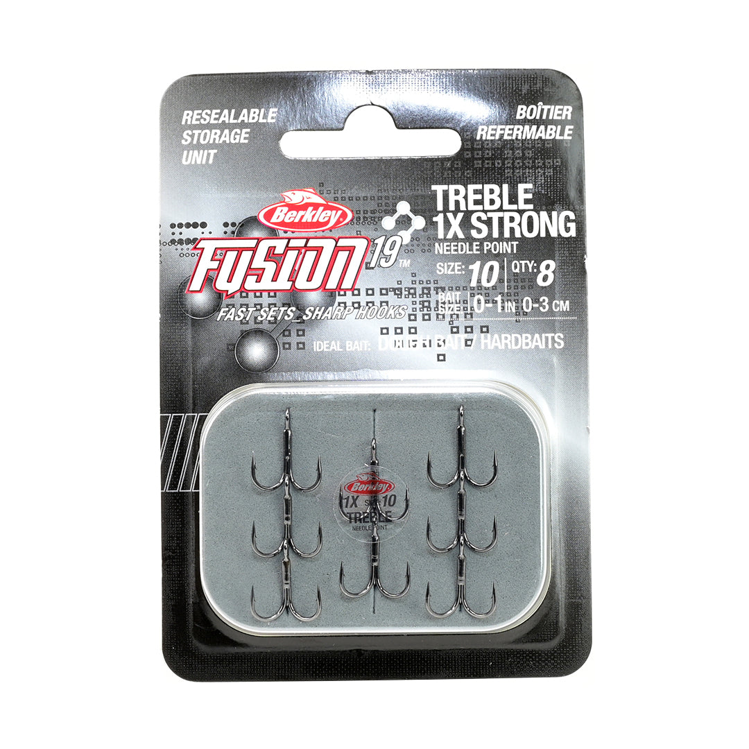 Berkley Fusion19 Treble 1x Strong Needle Point Hooks