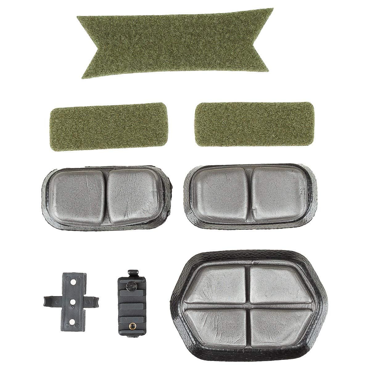 MFH Airsoft FAST Helmet Paratroopers Style Rails Lightweight ABS Green