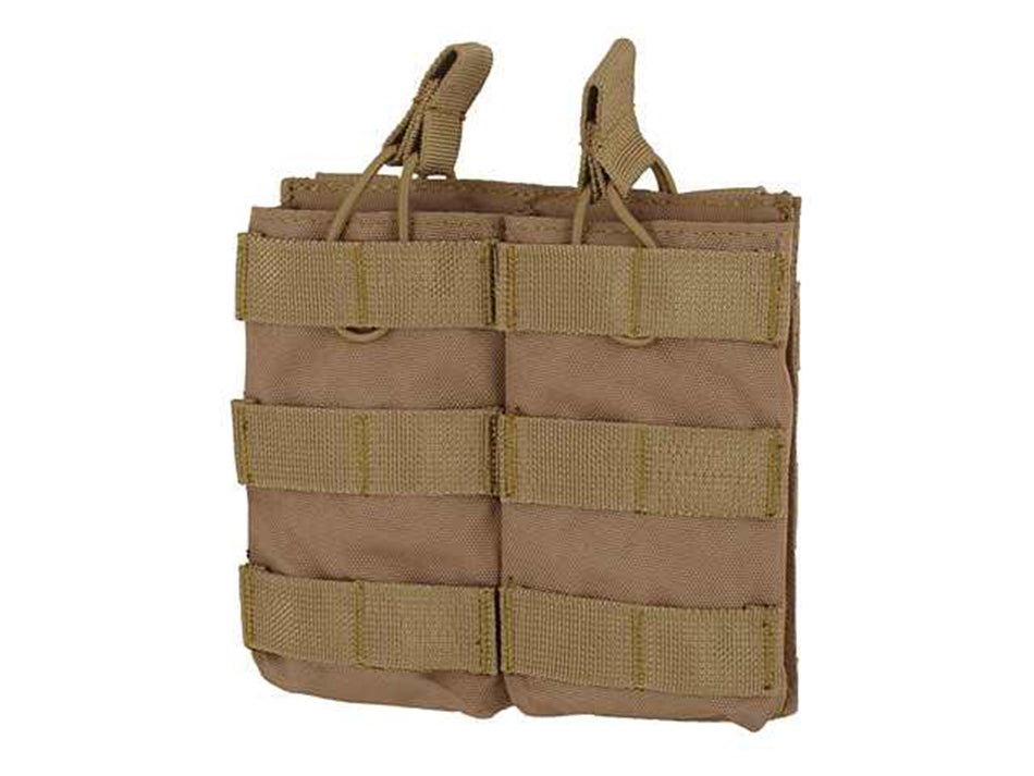 8 Fields Airsoft QR Double Magazine Pouch Open Top M4 Series