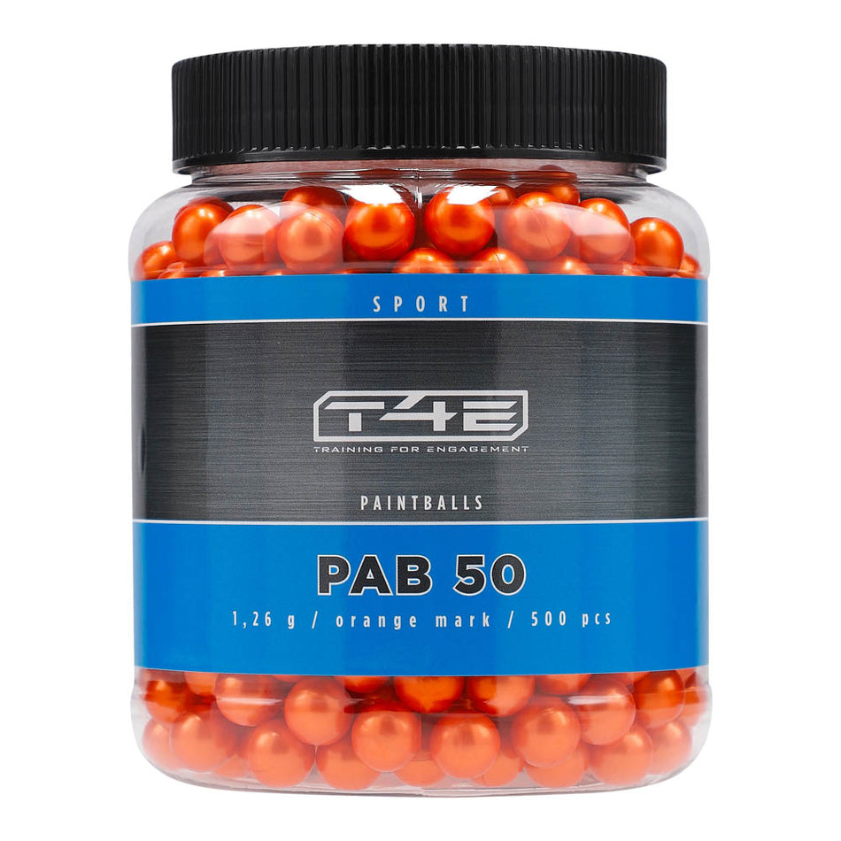 Umarex T4E Ammo Paintball Pellets Sport PAB .50 Orange 500