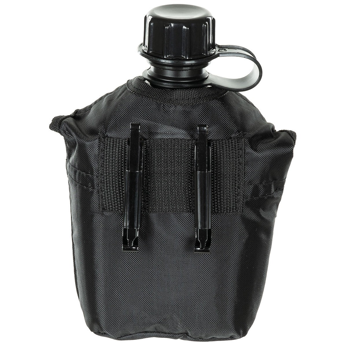 MFH Plastic Water Bottle Canteen 1ltr Black
