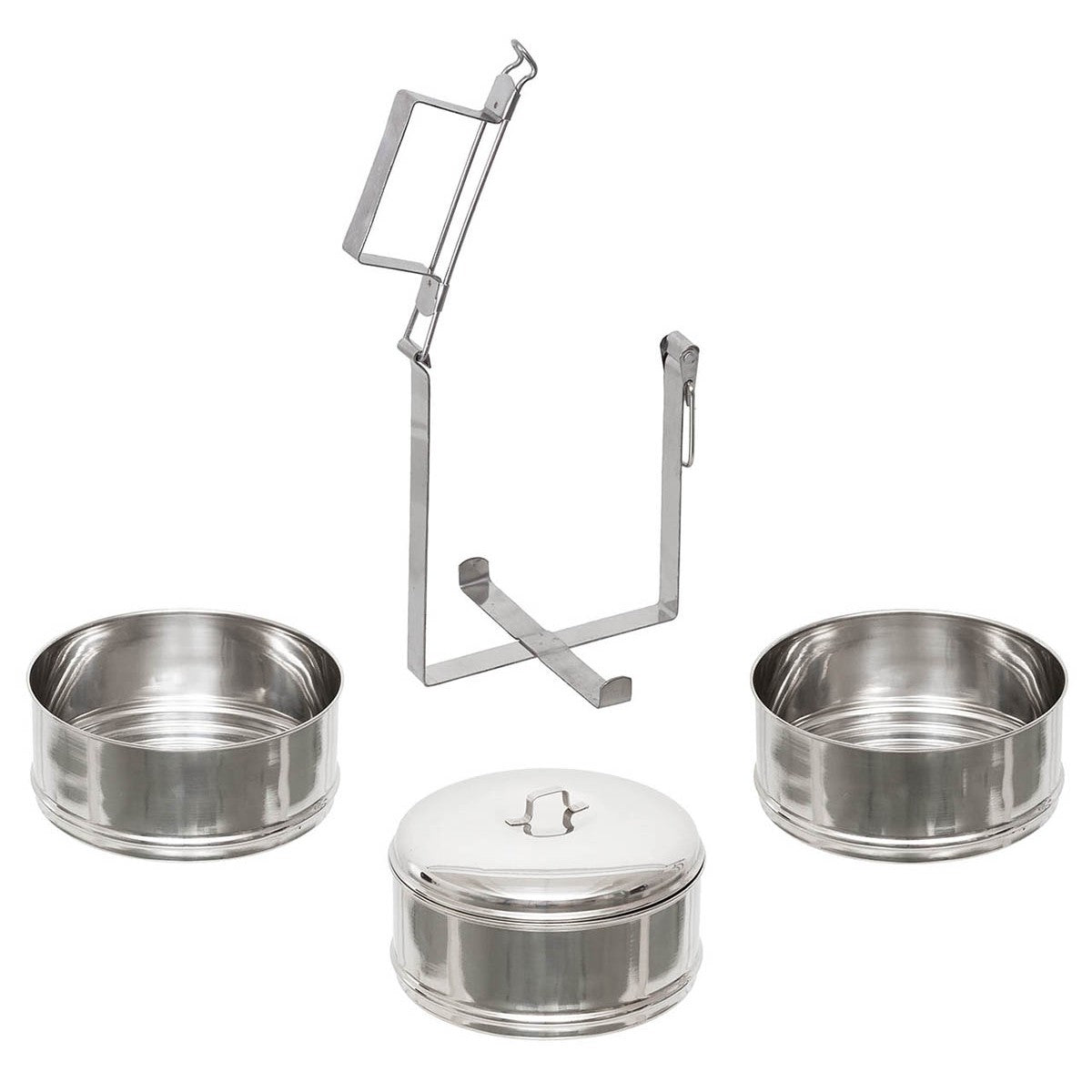Fox Outdoors Saucepan Set 3 Part Stainless Steel