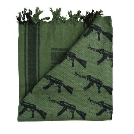 Kombat Shemagh With Rifle Logo