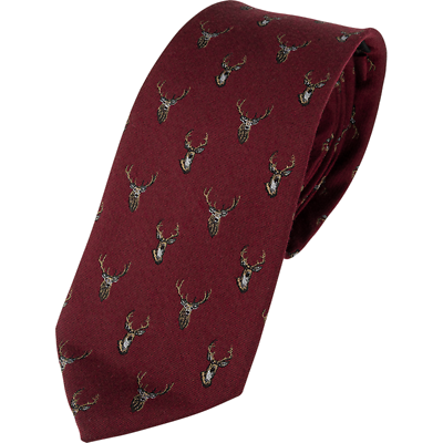 Jack Pyke Stag Country Wear Silk Tie 