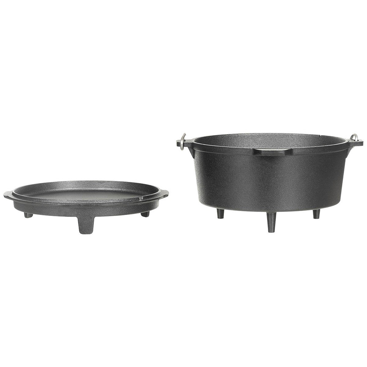 Fox Outdoors Dutch Pot Oven Cast Iron Cooking Pot 5.7 ltr