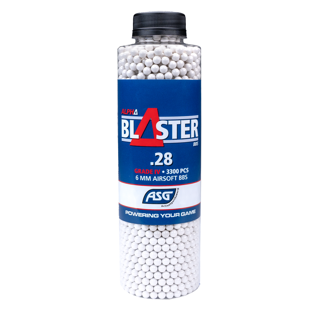 ASG Alpha Blaster Grade IV Airsoft BBs 0.28g 3300 1 Bottle