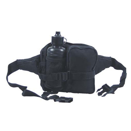 MFH Waist Bag with Water Bottle Black 