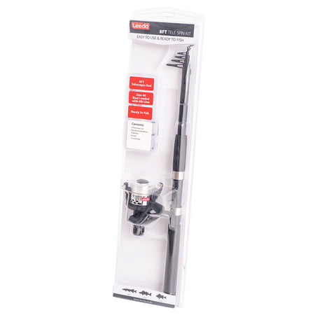 Leeda 8ft Telescopic Spinning Fishing Combi Kit 