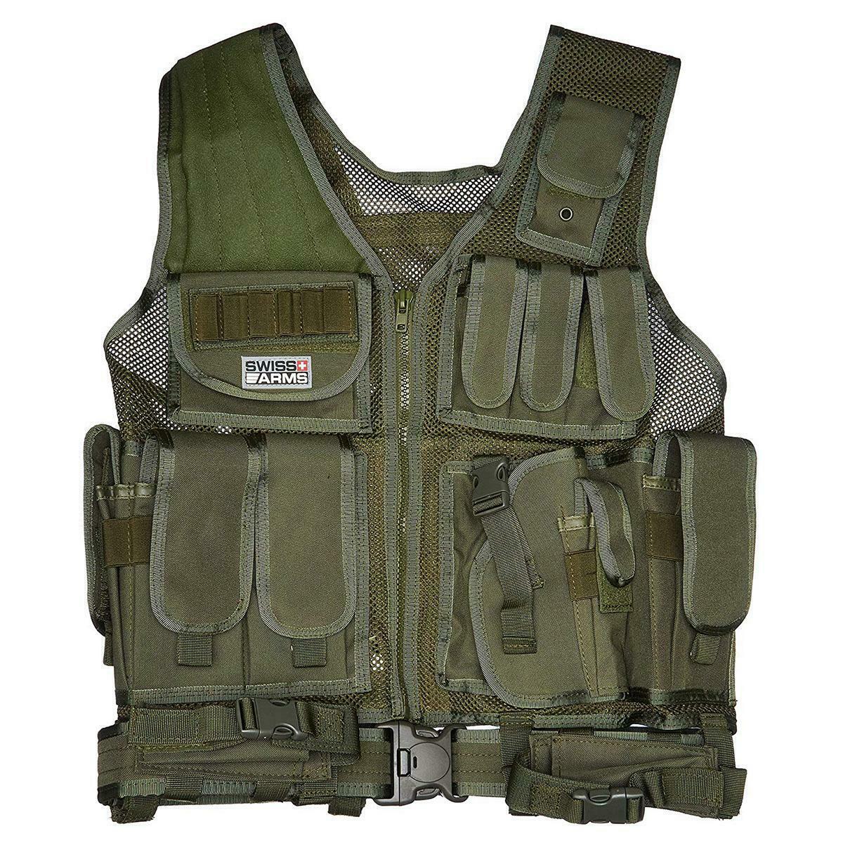 Swiss Arms Light Weight Quick Draw Airsoft Vest Green