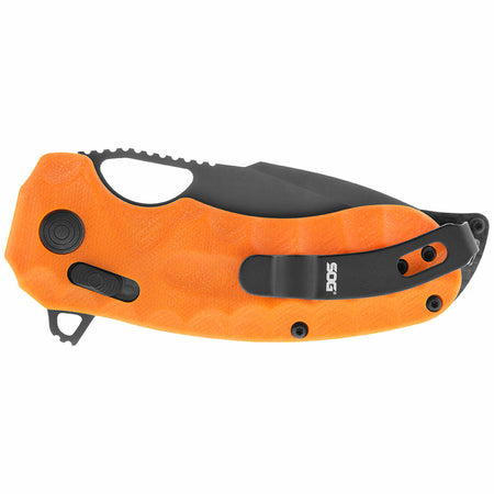 SOG Kiku XR LTE Pocket Knife Blaze Orange G10 + Carbon