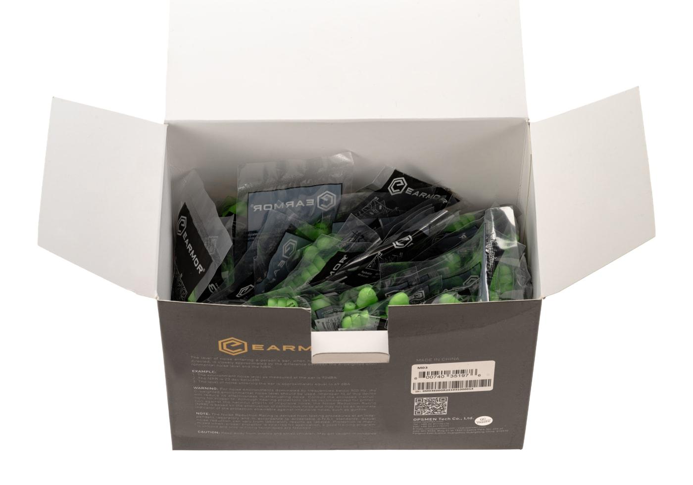 Earmor MaxDefense Silicone Ear Buds Plugs NRR23 100 Pairs
