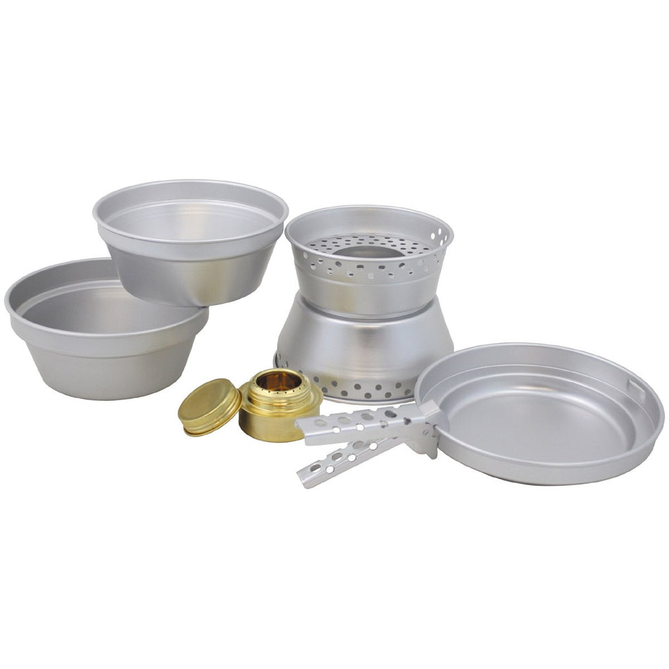 Fox Outdoors Cook Set Premium Aluminium Mess Kit Stove Burner Set