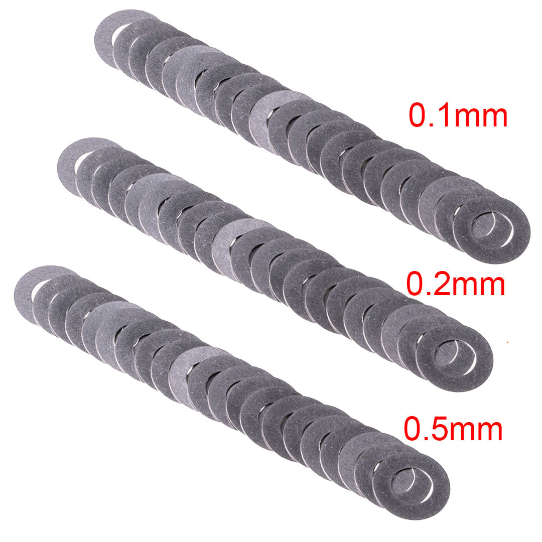 Retro Arms INOX Shims 0.1 /.2 / .5mm 20 Pack 3mm Axis Multi Pack