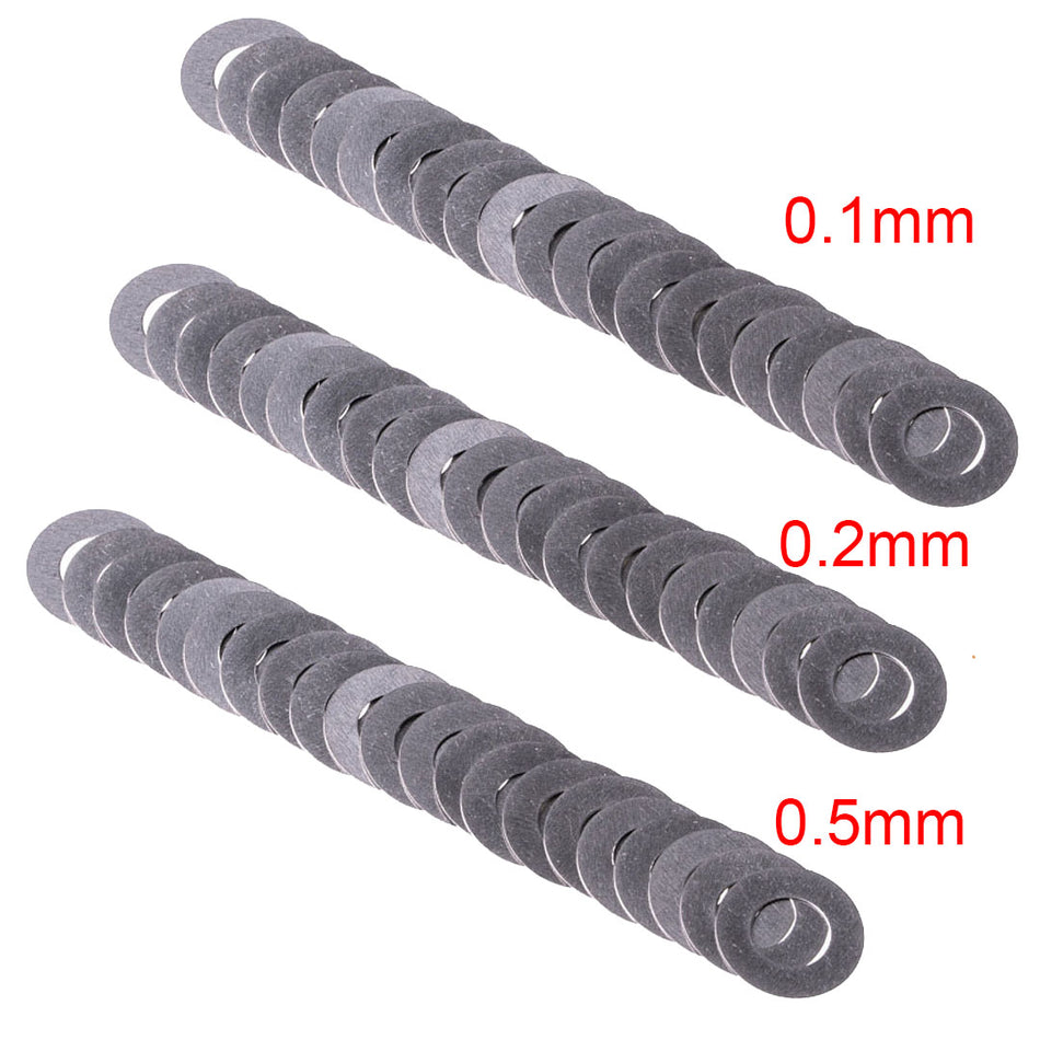 Retro Arms INOX Shims 0.1 /.2 / .5mm 20 Pack 3mm Axis Multi Pack