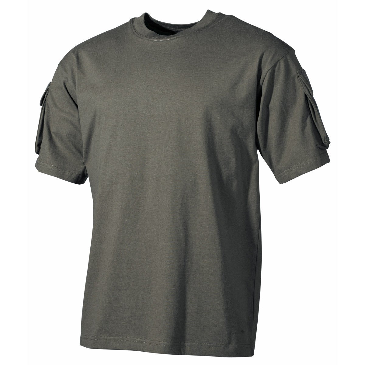 MFH Tactical T-Shirt Short Sleeved With Arm ID Panels Green