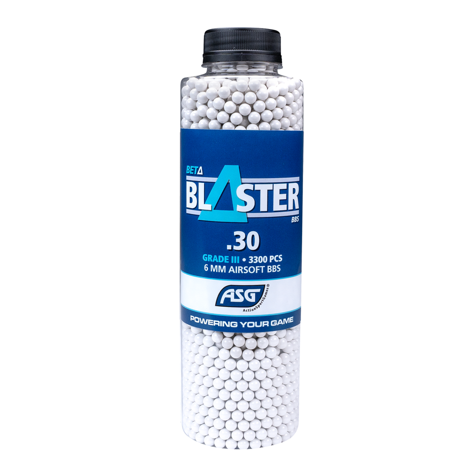 ASG Beta Blaster Grade III Airsoft BBs 0.30g 3300 1 X Bottle