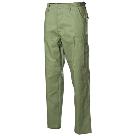 MFH US Mens Field Trousers Cargo Pants Green Olive