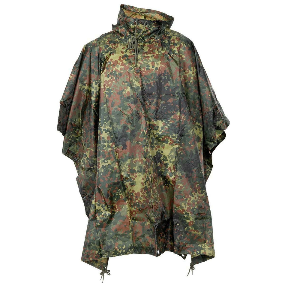 MFH Army Style Poncho Flecktarn