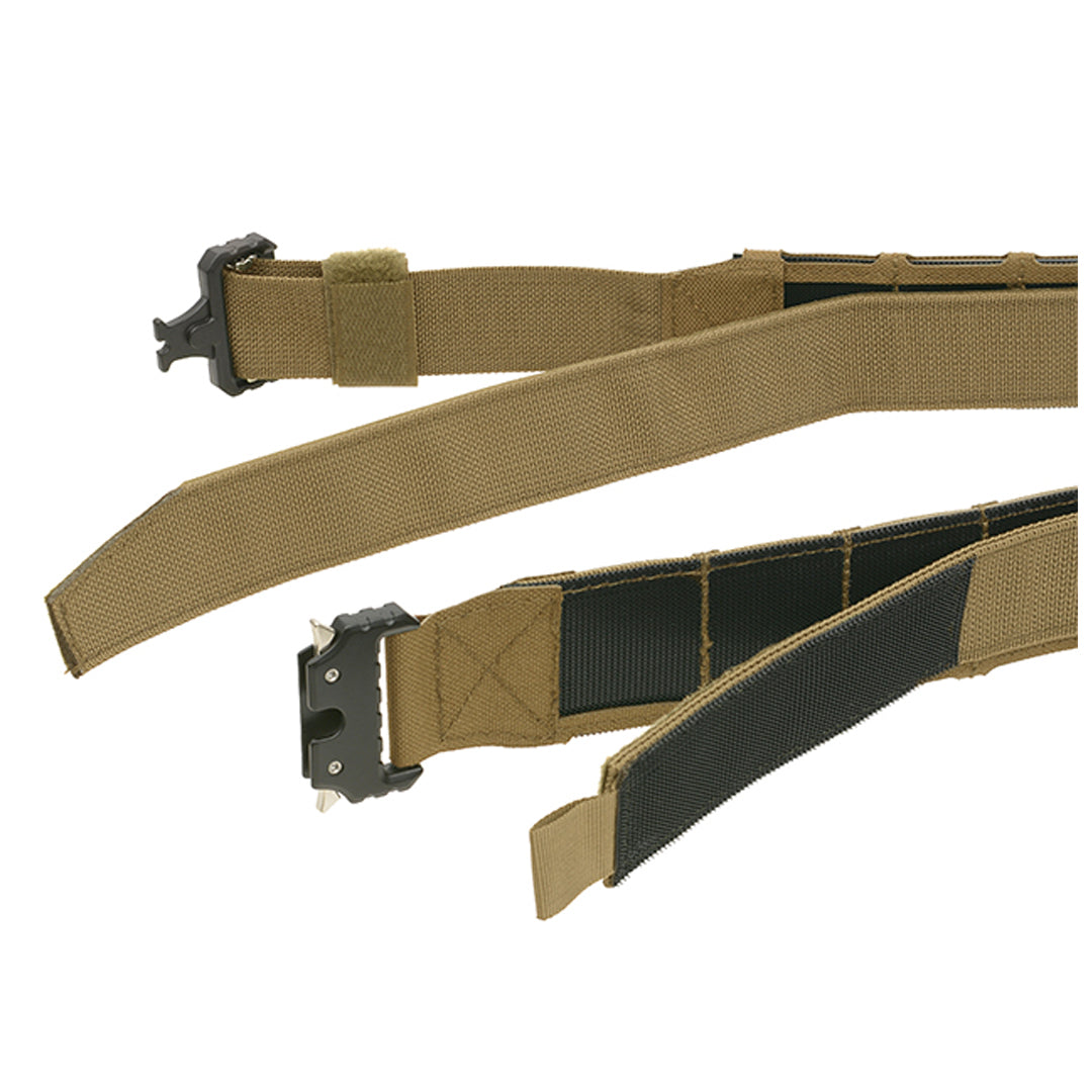 8 Fields Laser Cut Molle Tactical Duty Range Fast Belt QR Coyote