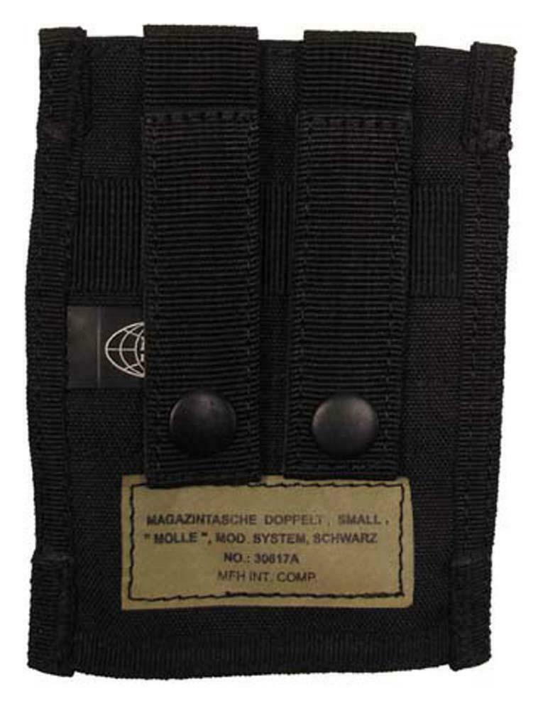 MFH Airsoft Double Pistol Magazine Pouch Black 
