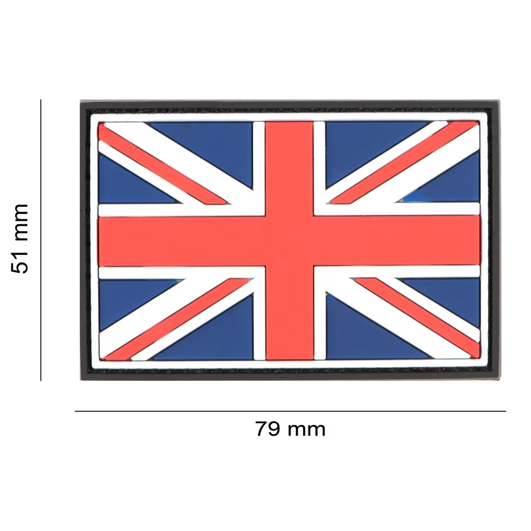 Great Britain UK Rubber Patch Union Jack Red White Blue