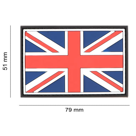 Great Britain UK Rubber Patch Union Jack Red White Blue