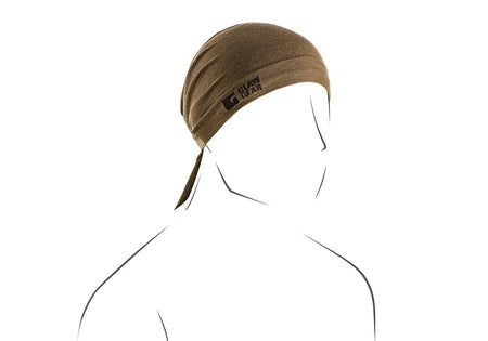 Claw Gear Merino Seamless Neck Gaiter Snood Long Stonegrey Olive