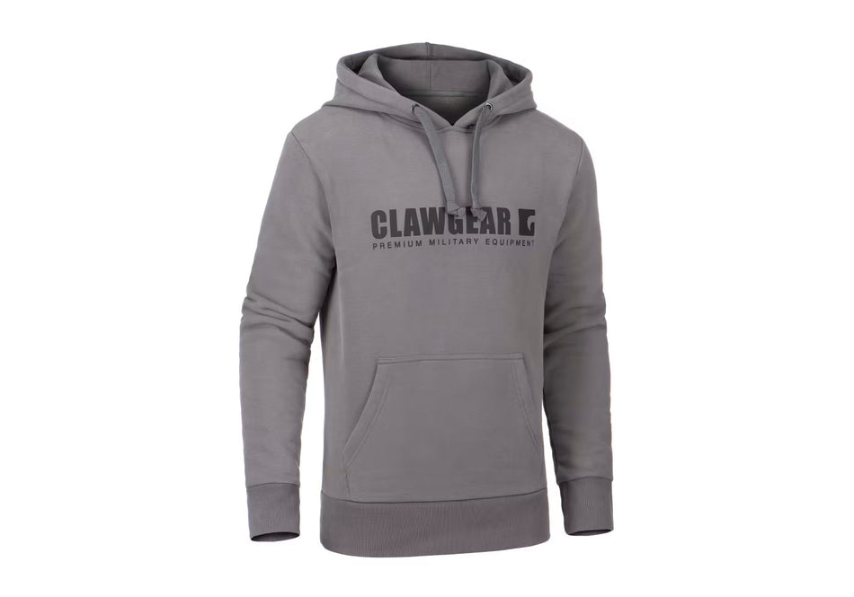 Claw Gear Logo Fleece Hoodie Wolf Grey
