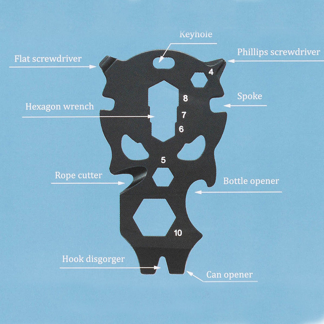 MFH ROXON Multi Tool 9 in 1 Black