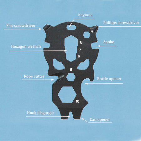 MFH ROXON Multi Tool 9 in 1 Black