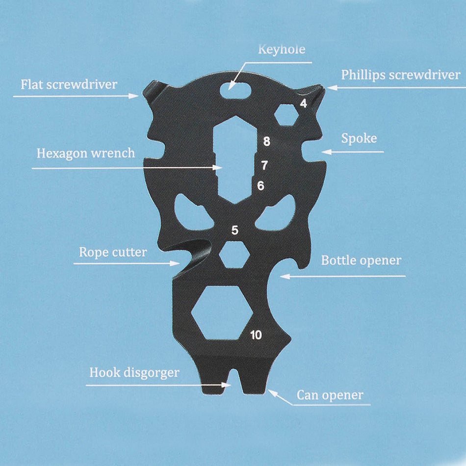 MFH ROXON Multi Tool 9 in 1 Black