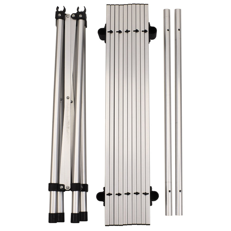 MFH Camping Roll Up Table Aluminium Foldable Frame