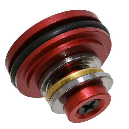 Rocket Airsoft Bearing Piston Head Red Alloy