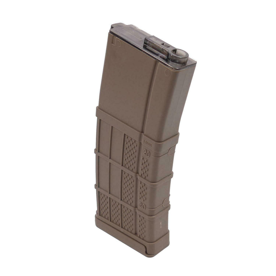 Nuprol L-Magazine Mid-Cap Mag 130rd Dark Earth 6mmm bb's