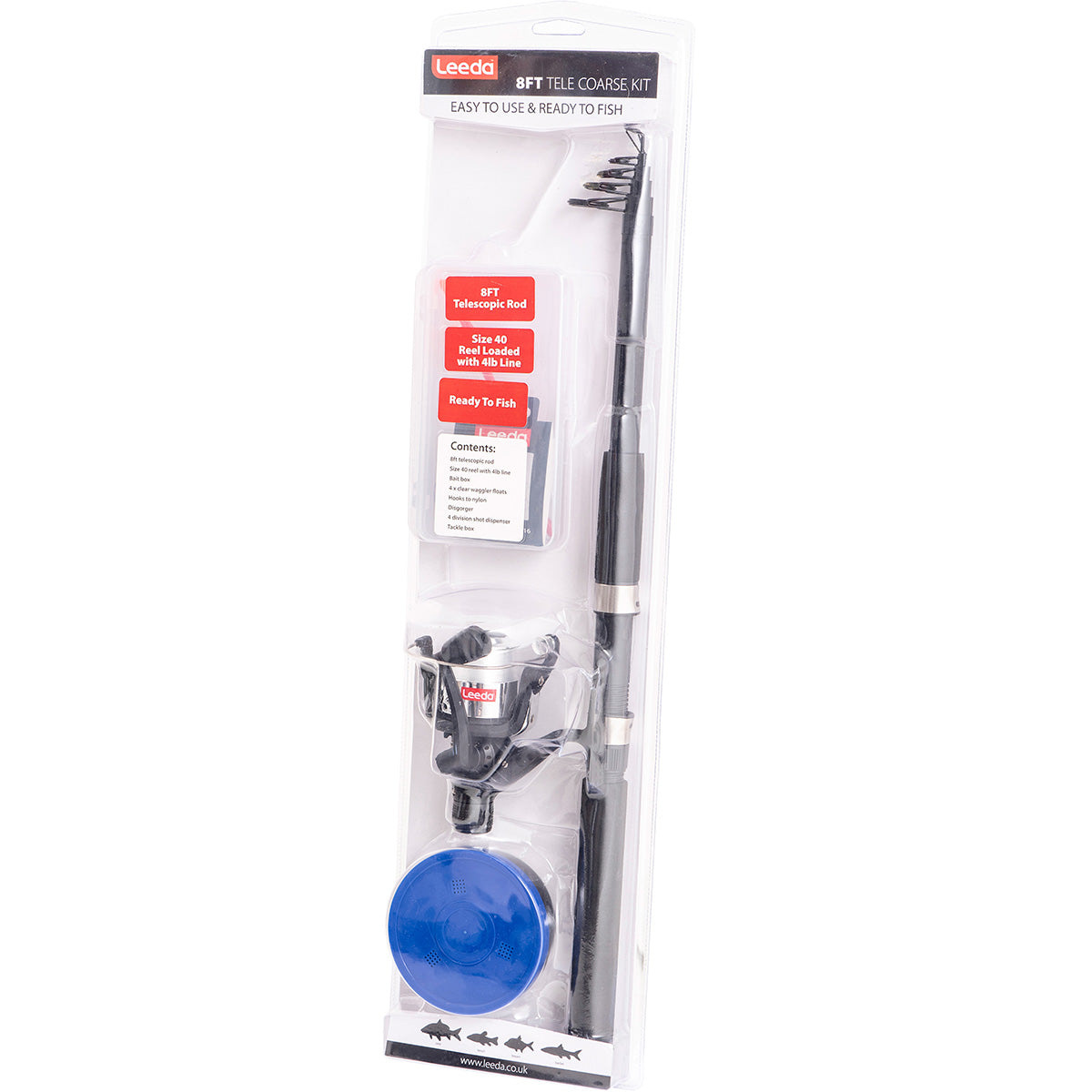 Leeda 8ft Telescopic Coarse Fishing Combi Kit