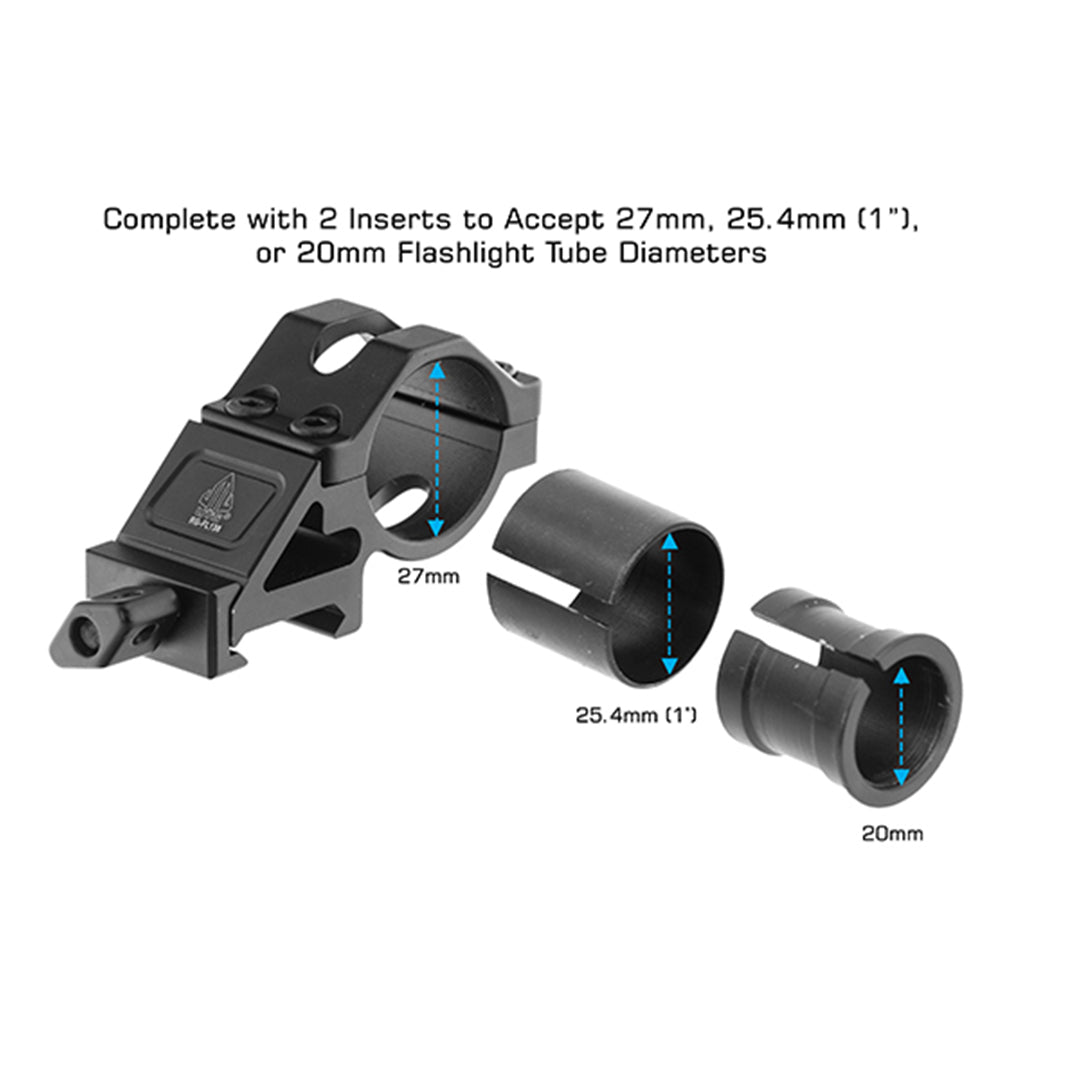 Leapers UTG Tactical Angled Offset Ring Mount Black