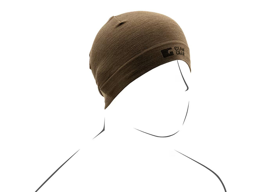 Claw Gear Merino Seamless Beanie Docker Hat Stonegrey Olive