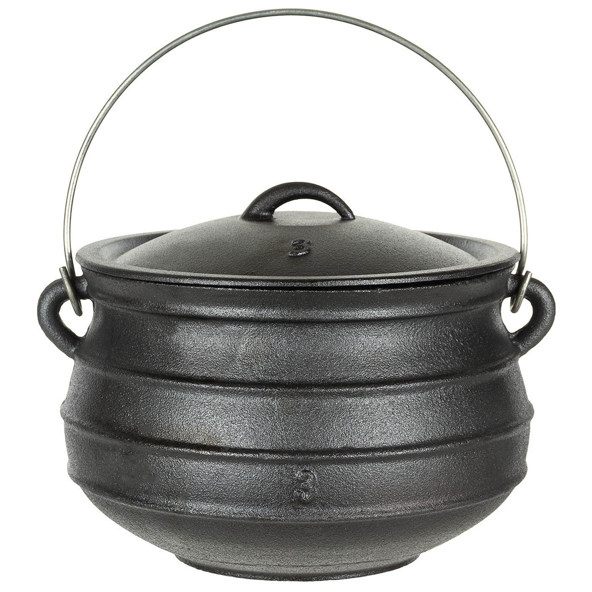 Fox Outdoors Camping Cast Iron Fire Cooking Pot Oven 7.0 ltr