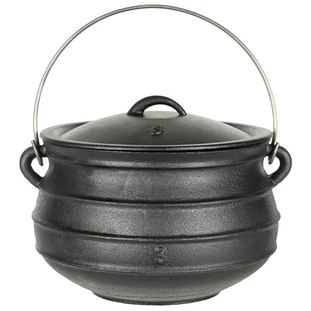 Fox Outdoors Camping Cast Iron Fire Cooking Pot Oven 7.0 ltr