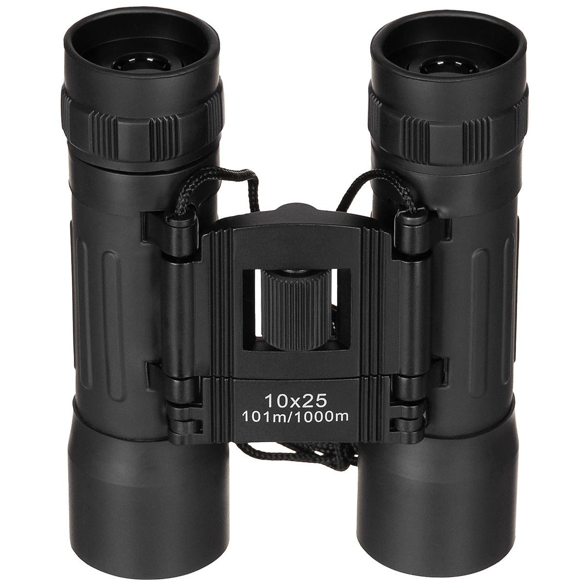 MFH Foldable Binocular 10x25 Woodland Black Ruby Lens