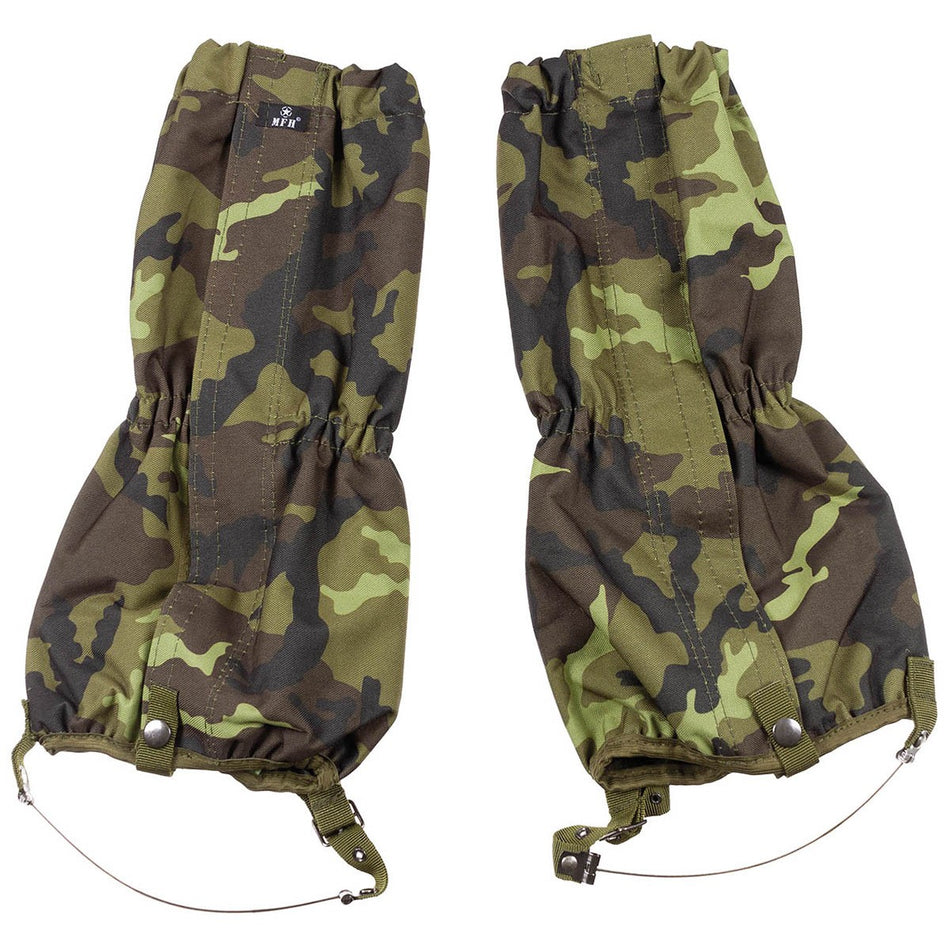MFH Waterproof Trouser Leg Gaiters Czech M95 Camo