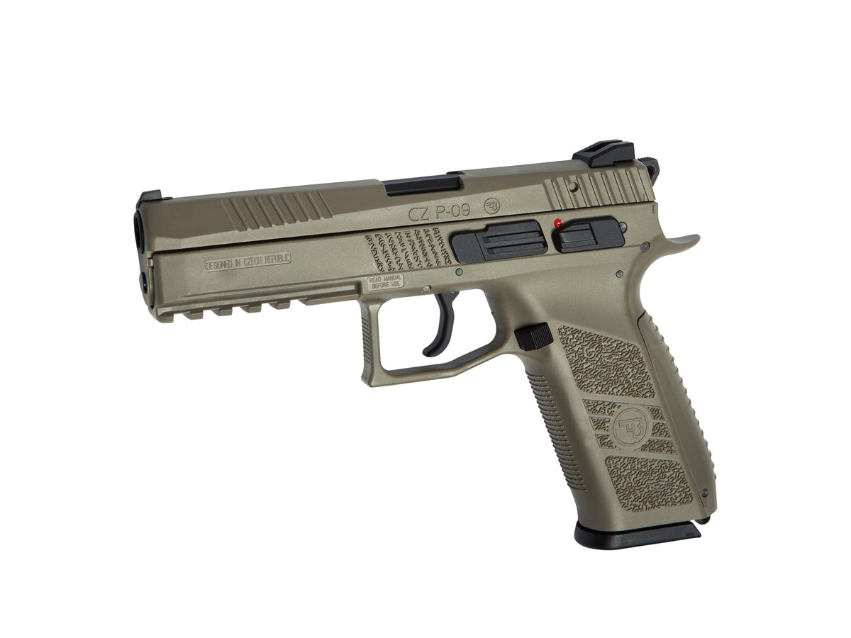 ASG CZ P-09 Airsoft Pistol GBB FDE