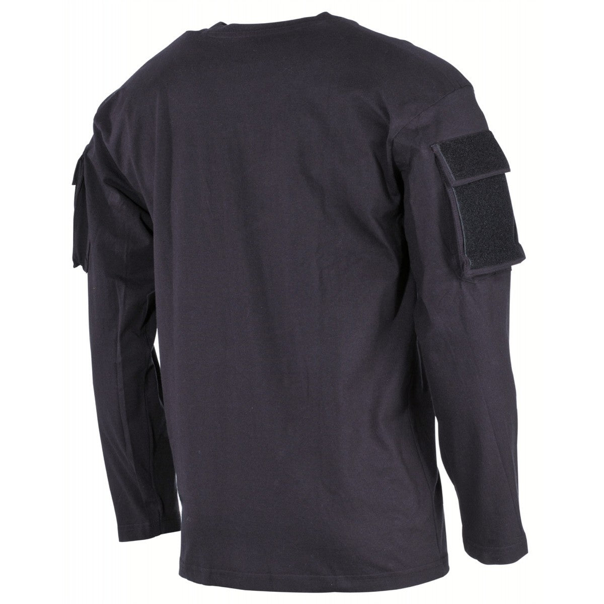 MFH Tactical T-Shirt Long Sleeved With Arm ID Panels Black