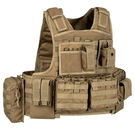 Invader Gear Mod Carrier Combo Molle Vest SAPI Coyote