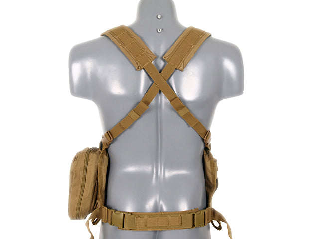 8 Fields Force Recon Chest Harness Airsoft Vest Coyote