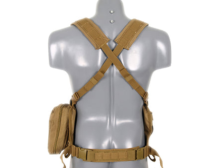8 Fields Force Recon Chest Harness Airsoft Vest Coyote